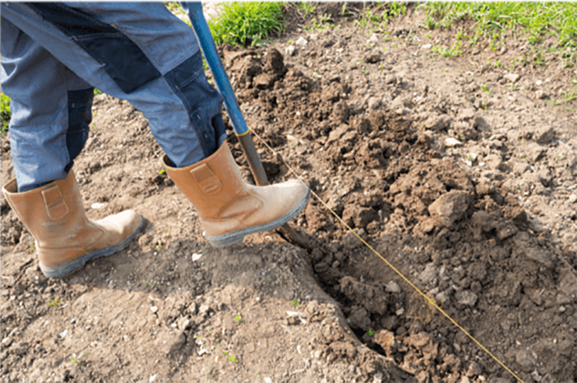 Edging trench